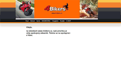 Desktop Screenshot of 4-bikers.cz